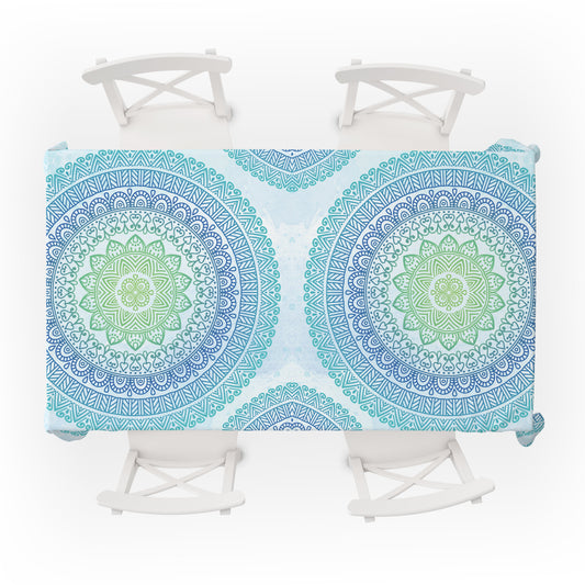 Table Cover Mandala Green