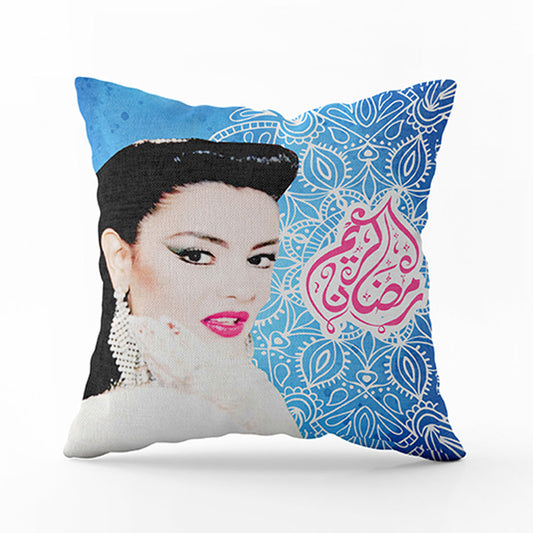 Cushion cover With Caption Ramadan Kareem & Sherihan