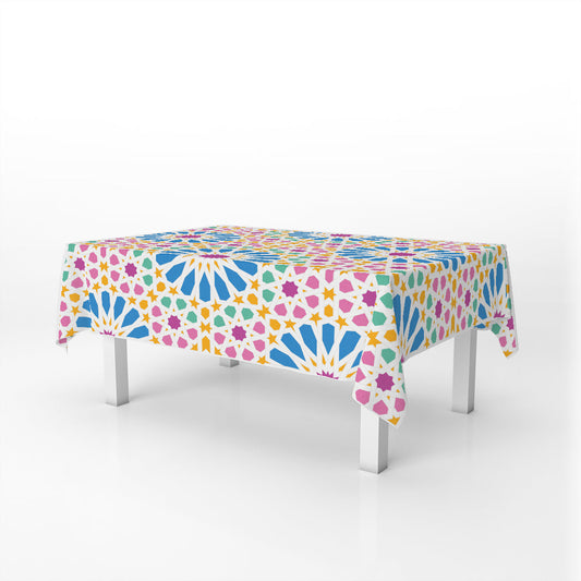 rectangular Table Cover Noqoosh Pink & Blue