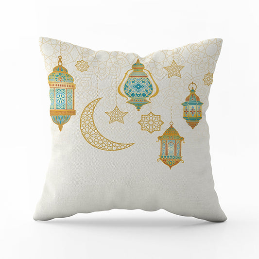 Cushion cover Fawanees With caption Ramdan Kareem Gold