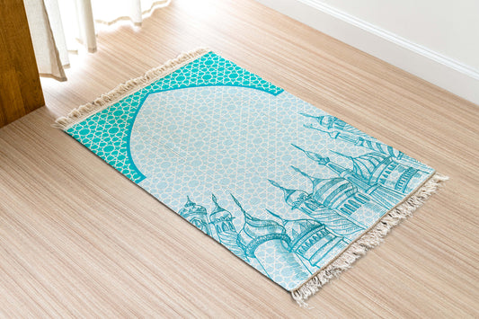 The 1000 minarate rug Acqua Prayer rug