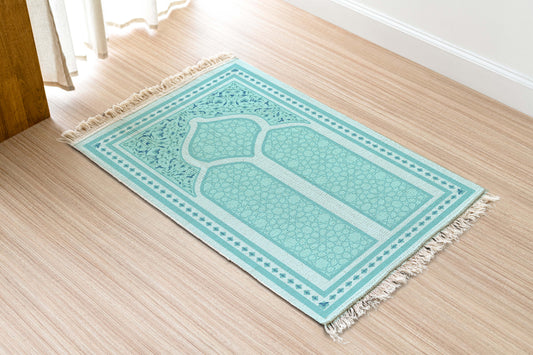 Serenity Blue Prayer Rug